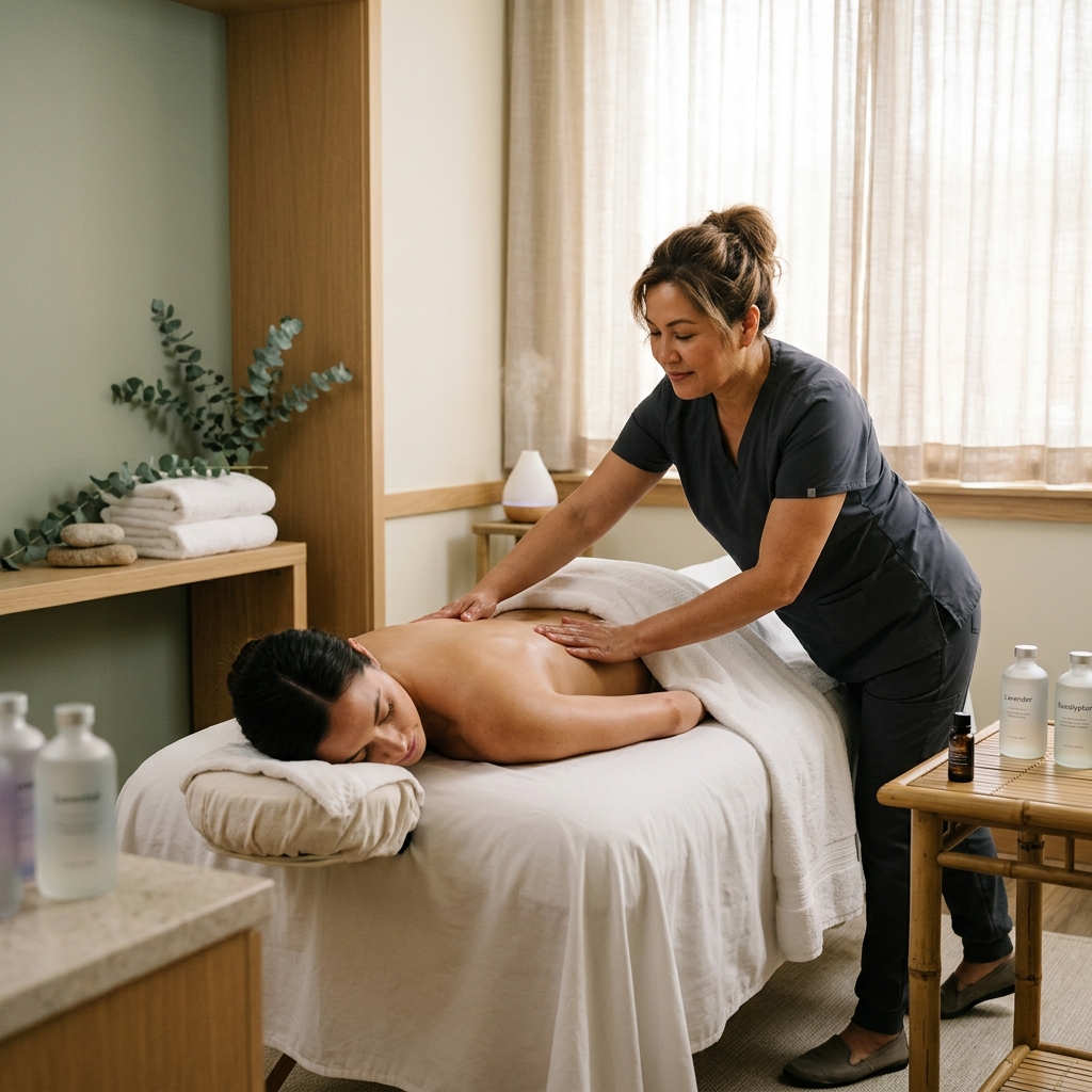 Therapeutic massage session